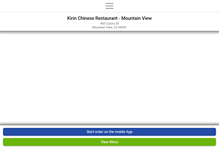 Tablet Screenshot of kirinchinesemountainview.com